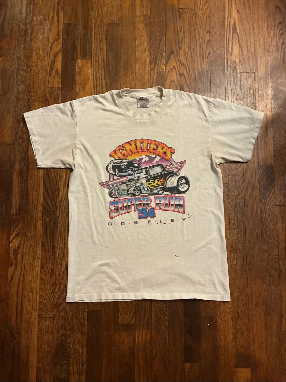 Vintage hot rod tshirt size large